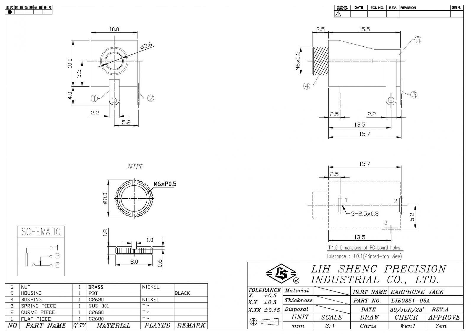 LJE0351 3.5mm Audio Jack Universal Connectivity and Superior Sound